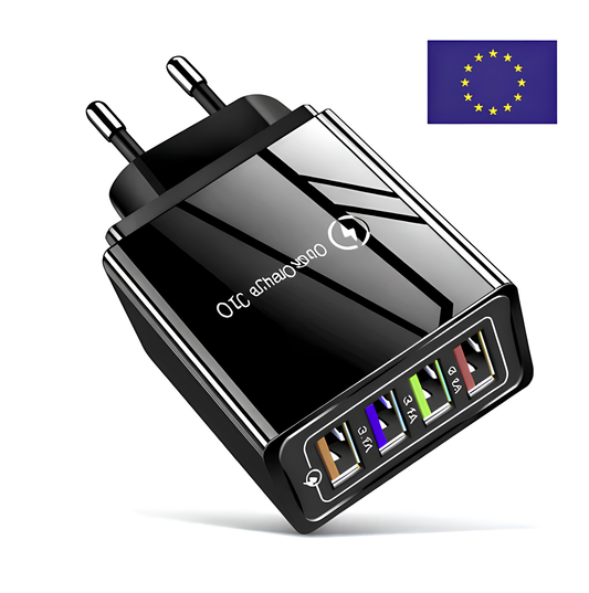 CARICATORE USB MULTIPLO 48W CARICABATTERIA USB UNIVERSALE PRESA MULTIPLA USB